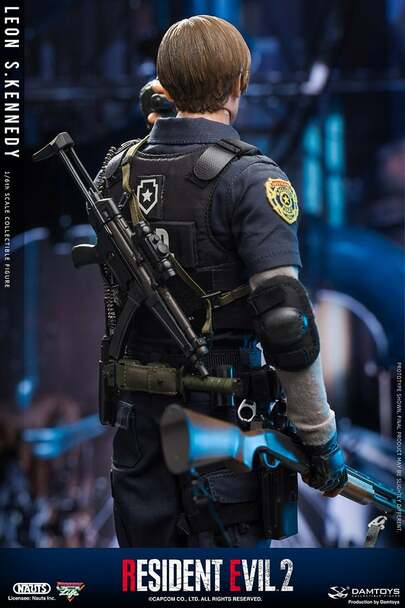 Damtoys 1/6 Scale Resident Evil 2 RE2 Leon S. Kennedy Action Figure DMS030 - Collectible Model for Horror Game Fans & Display