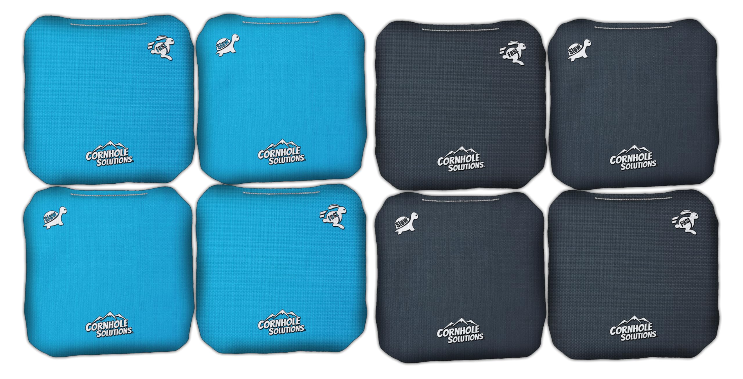 Premium Regulation 6x6 Pro Cornhole Bags Set of 8 - Professional Stick & Slick Bean Bags in Solid Colors for Backyard Games, Tailgating & Outdoor Parties