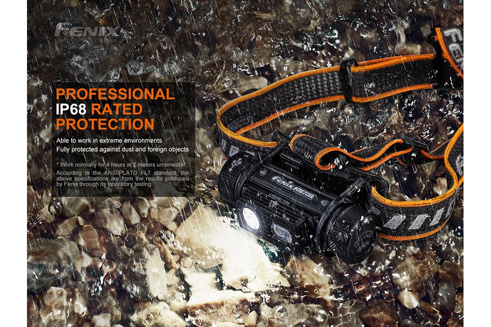 Fenix HM70R Rechargeable LED Headlamp - 1600 Lumens, Waterproof, Lightweight Headlight for Camping, Hiking, Running & Outdoor Adventures