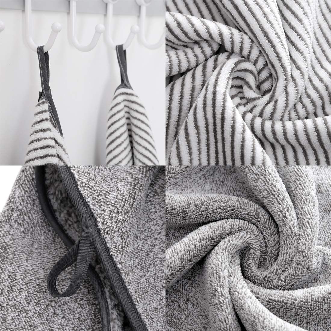 Premium Oversized Bath Towels 55x29 Inches - Soft 100% Cotton Bath Towel Set of 2 White - Perfect for Spa, Gym, Home, Hotel & Travel - Ultra Absorbent Quick Dry Towels for Bathroom, Beach & Yoga