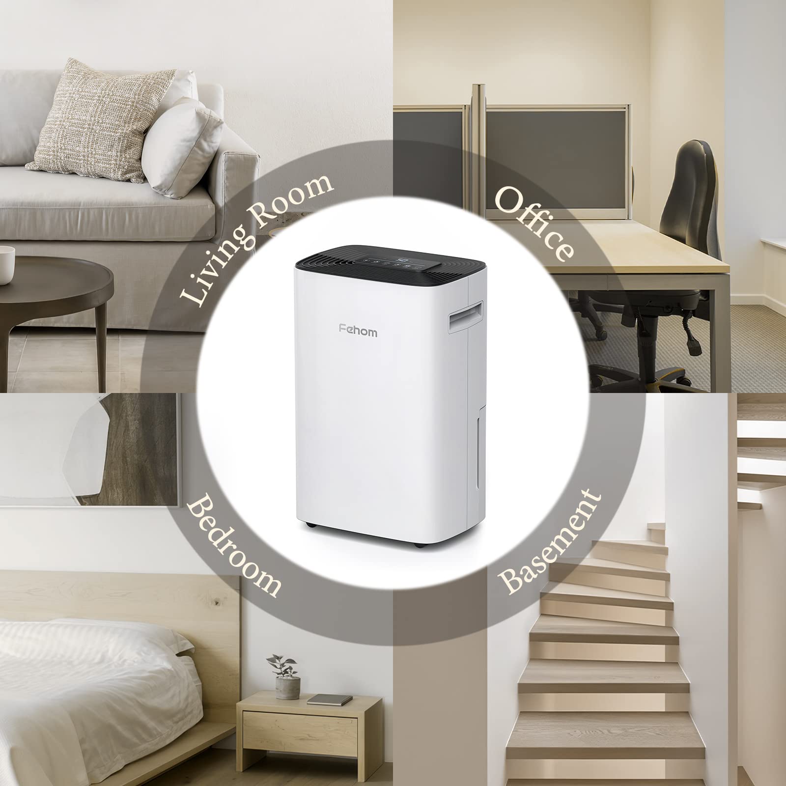 4500 Sq. Ft Energy Efficient Dehumidifier with Drain Hose - Digital Control Panel, 24 Hour Timer & Humidity Display - Perfect for Large Bedrooms, Basements, Bathrooms & Laundry Rooms - Eliminates Moisture, Mold & Musty Odors for Healthier Home Air Quality