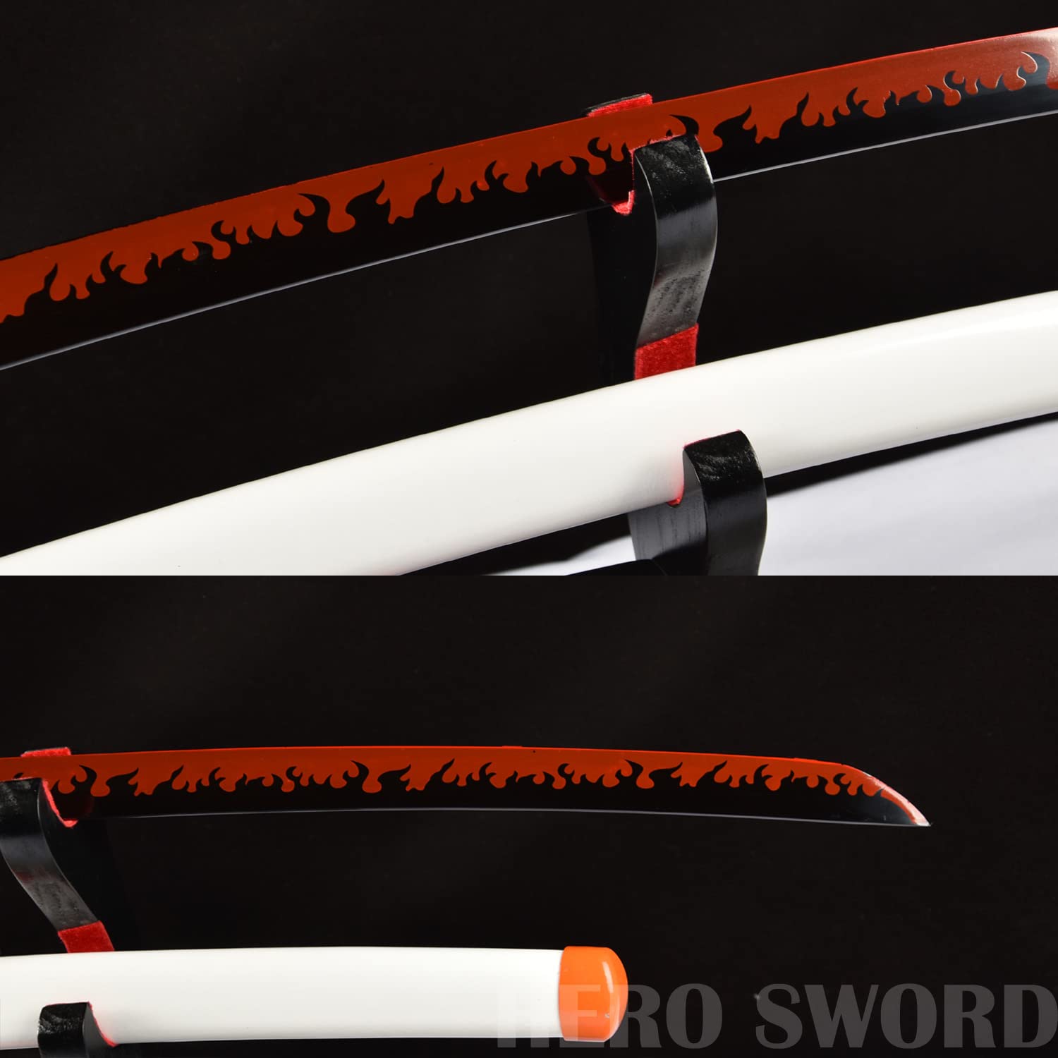 Handmade Demon Slayer Katana - 1060 Carbon Steel Full Tang Samurai Sword with Real Sharp Blade | Japanese Anime Cosplay Weapon | Perfect for Collectors, Martial Arts & Anime Enthusiasts