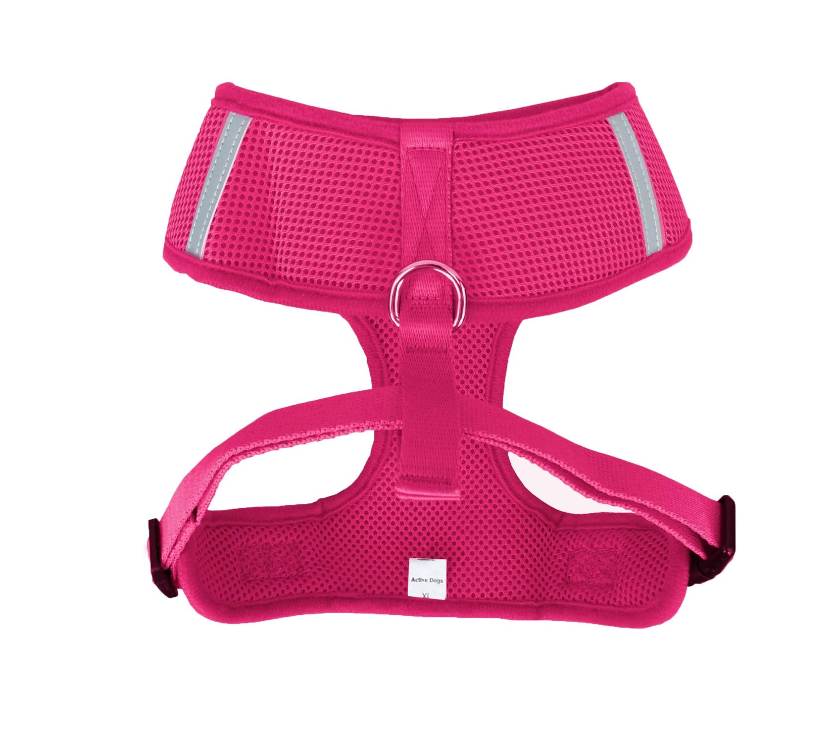 Adjustable No-Pull Dog Harness with Front Clip - Reflective & Breathable Pet Vest for Small, Medium & Large Dogs (X-Small, Pink) - Perfect for Walking, Running & Outdoor Adventures