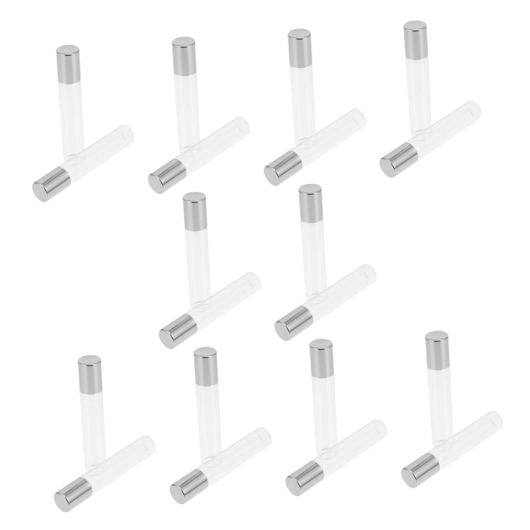 FRCOLOR 20 Pack Glass Roller Bottles for Essential Oils & Perfume - 5ml Travel Size Roll On Bottles with Stainless Steel Roller Balls - Perfect for DIY Aromatherapy, Skincare, Travel & Gift Sets
