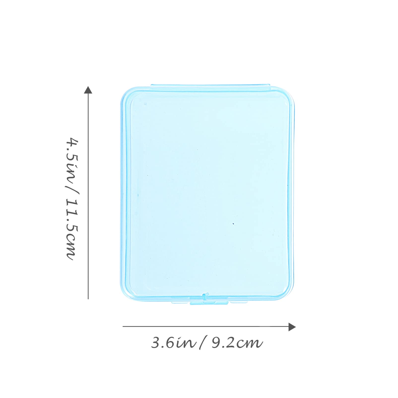 FRCOLOR 9-Piece Clear Plastic Storage Box Set with Lids - Transparent Makeup Organizer for Cotton Pads, Sponges & Travel Essentials | Perfect for Bathroom, Vanity & On-the-Go Organization
