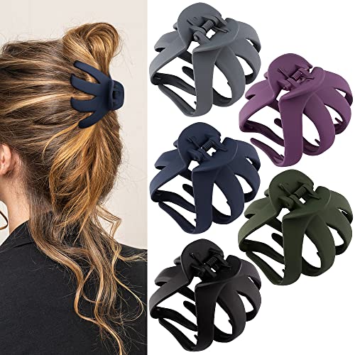 black, blue, purple, green, grey