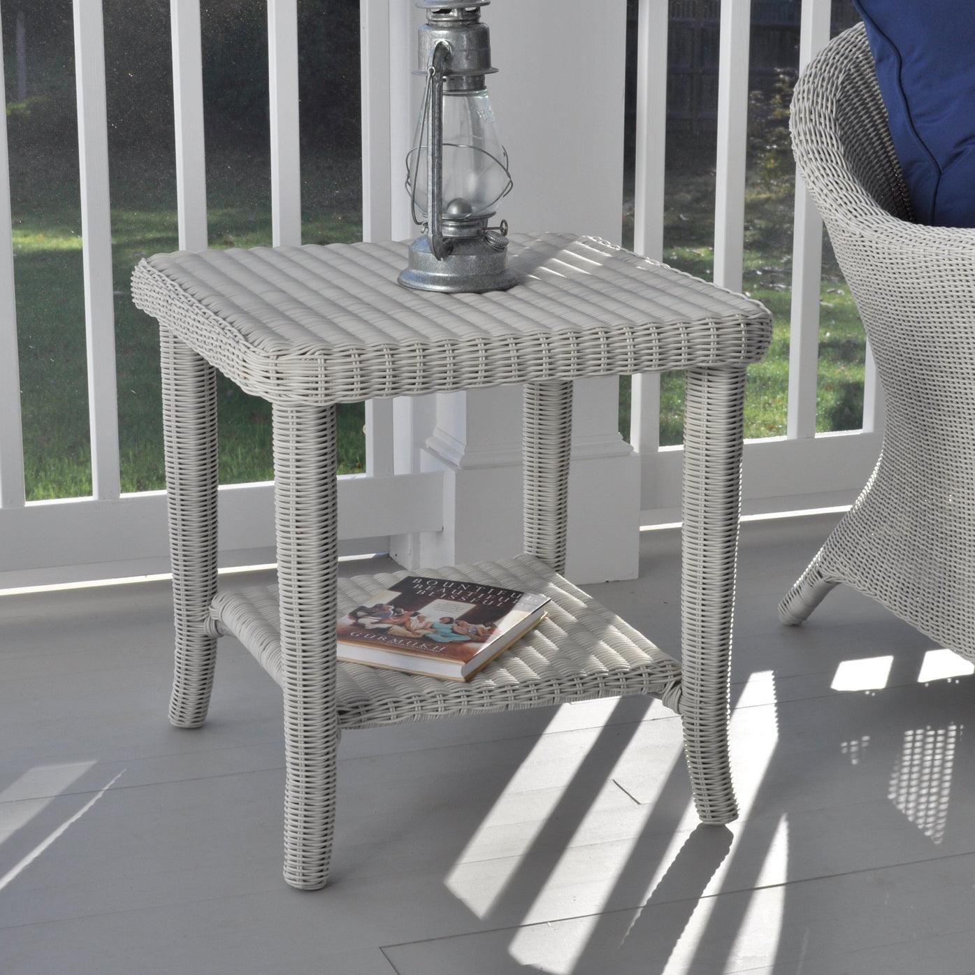 Stylish Cape Cod Side Table - Coastal Inspired End Table for Living Room, Bedroom, or Porch - Perfect for Coffee, Books, and Decor