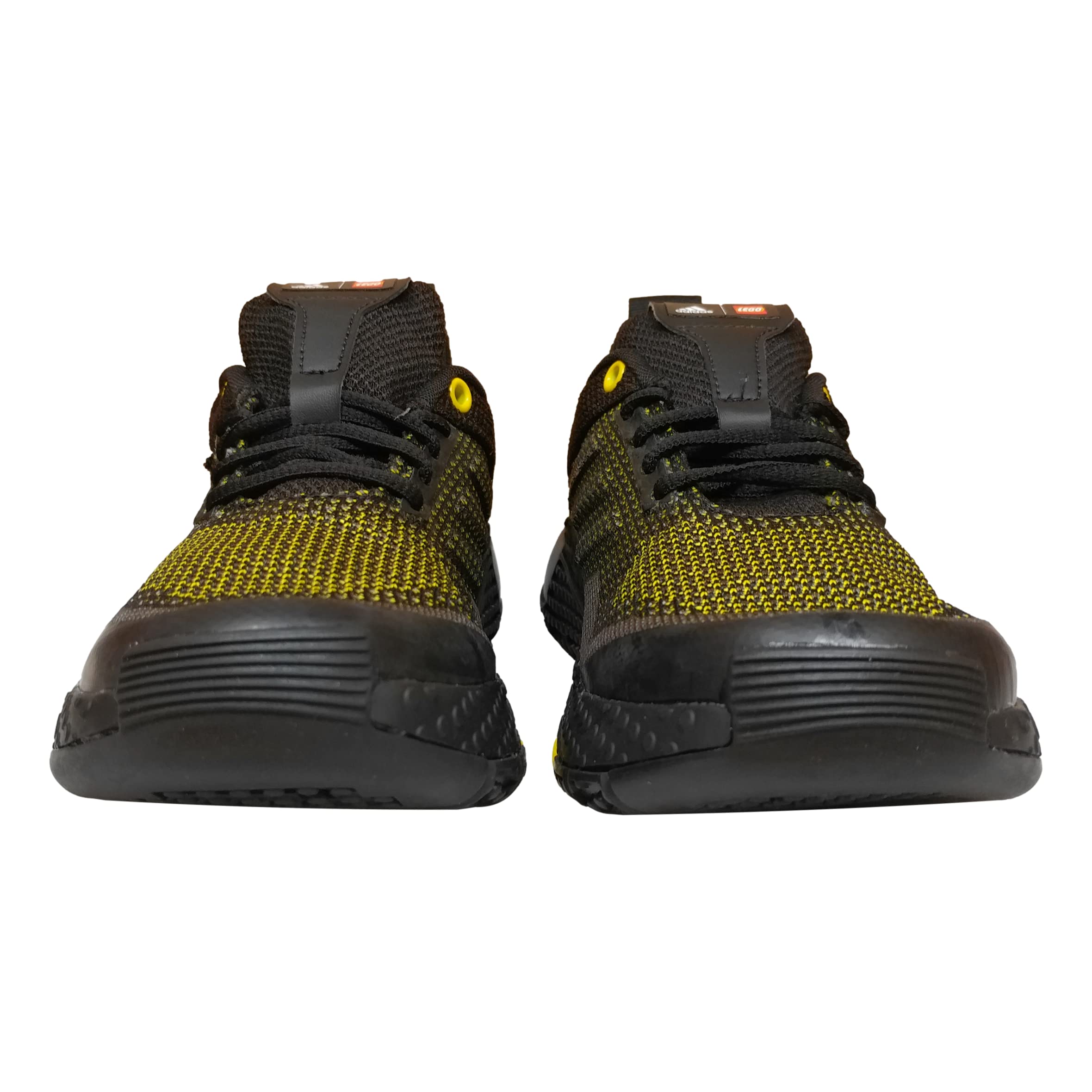 Adidas Lego Sport Pro J Kids Unisex Running Shoes - Black/Yellow, Size 4 | Lightweight Sneakers for Boys & Girls | Perfect for School, Play & Daily Activities