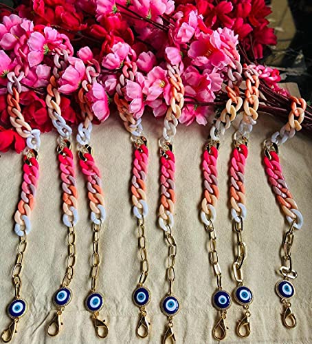 Stylish Evil Eye Face Mask Chain for Women - Adjustable & Multipurpose - Free Size (1pc) - Perfect for Fashion Accessories, Masks, and Jewelry