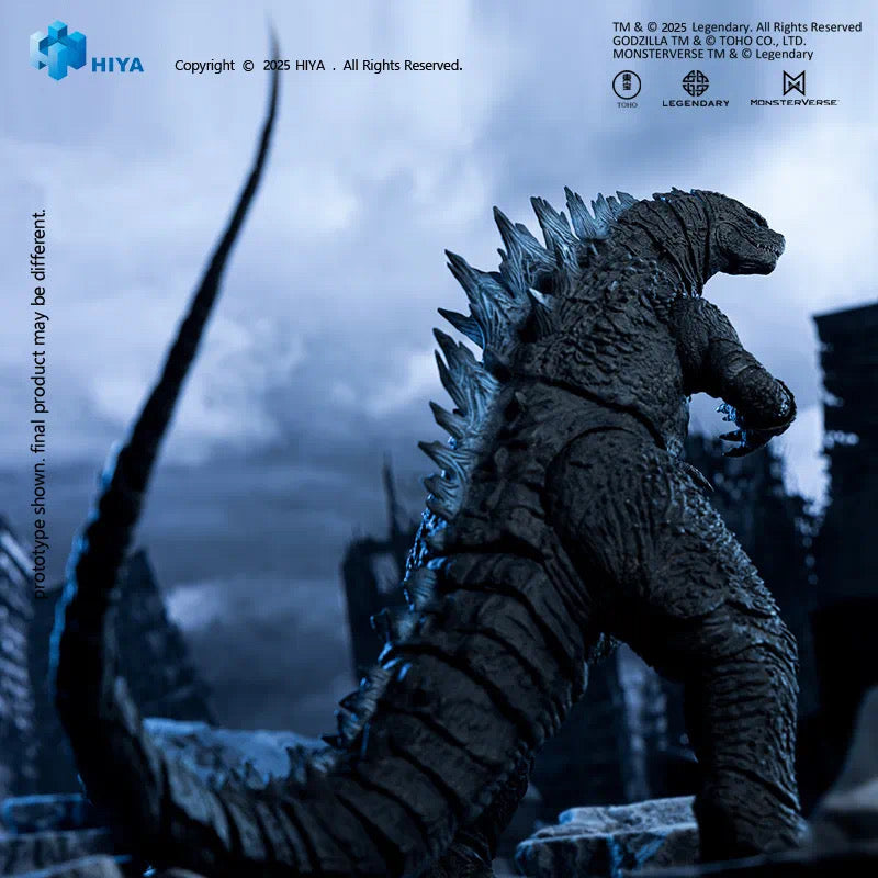 HIYA 7-inch 18cm Godzilla 2014 Translucent Version Action Figure - Exquisite Collectible for Movie Fans & Display