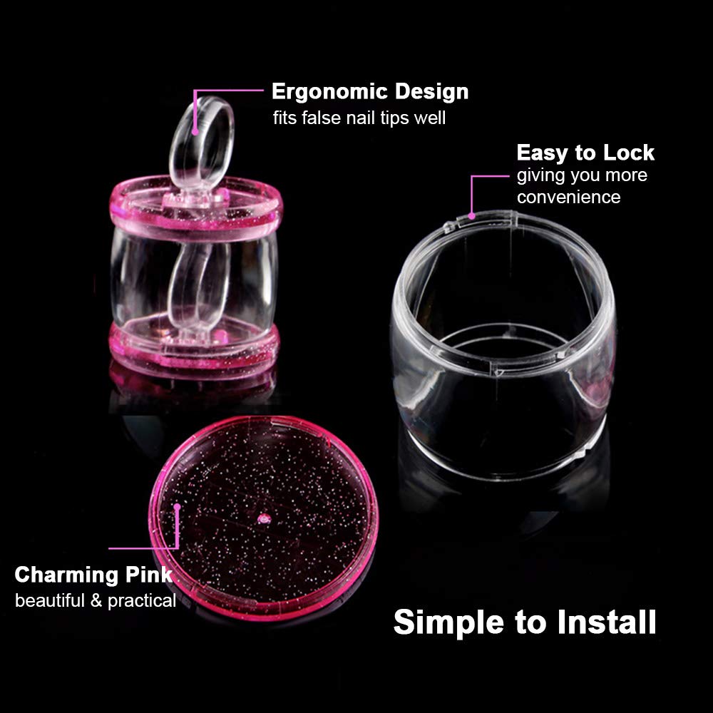 False Nail Tips Holder - Nail Art Display Stand for DIY & Salon Use - Manicure Practice Board for Nail Artists & Beginners - Perfect for Home, Salon & Nail Art Classes