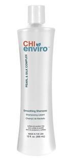 CHI Enviro Smoothing Shampoo 12 oz - Sulfate Free Hair Care for Frizz Control & Shine - Best for Dry, Damaged & Curly Hair - Salon Quality Smoothing Treatment at Home