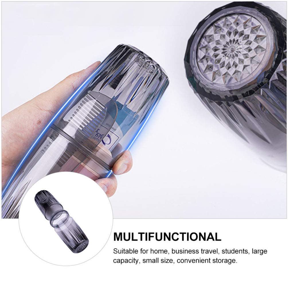 Cabilock 1pc Travel Toothbrush Holder with Wash Cup - Portable Toothpaste & Makeup Carrier for Camping, Trips & Daily Use | Compact Travel Accessories for Hygiene On-The-Go