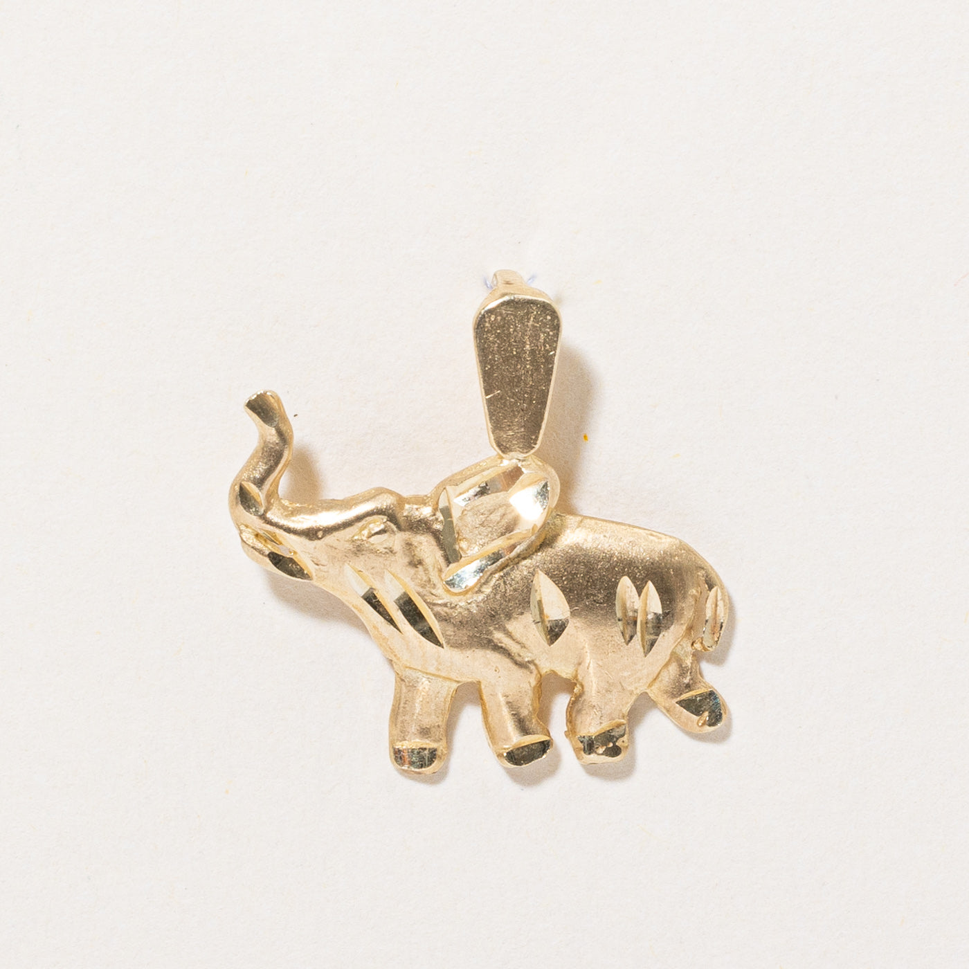 14K Yellow Gold Elephant Pendant Necklace - Dainty Animal Jewelry for Women - Perfect Gift for Birthday, Anniversary & Everyday Wear