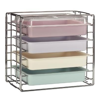 Stainless Steel Dental Instrument Organizer - 4 Tube & Lid Holder for Medical and Dental Tools | Perfect for Dental Clinics, Hospitals, and Sterilization Stations