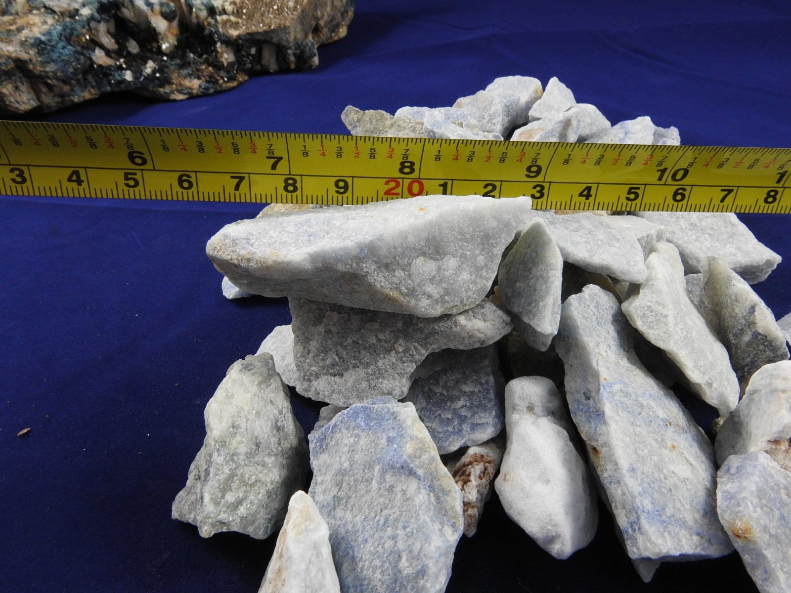 Natural Blue Quartz Rough Bulk - Raw Healing Crystals for Jewelry Making, Meditation & Home Decor (1lb) | Perfect for Energy Healing, Crafts & Crystal Collections