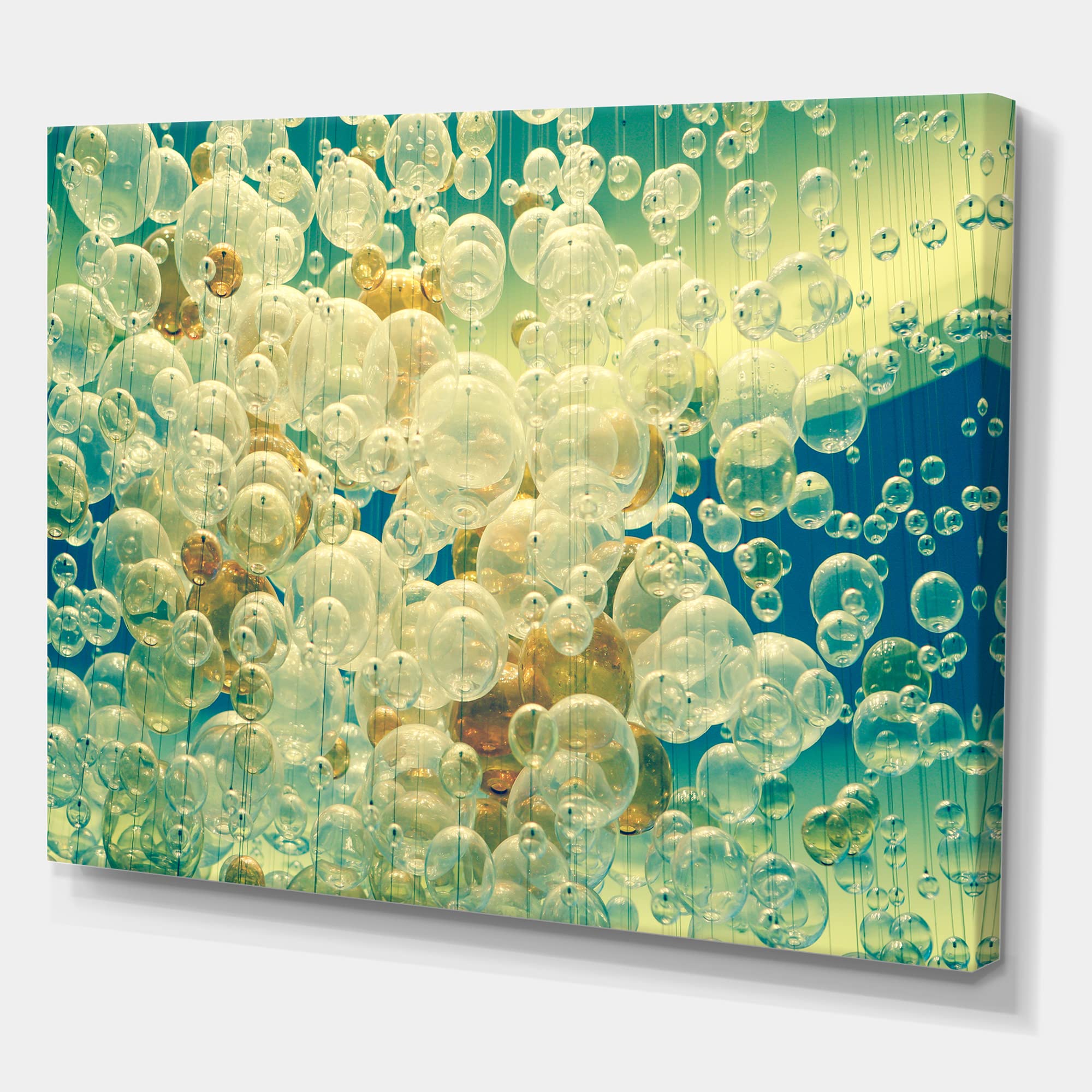 Modern Abstract Ball Chandelier Canvas Wall Art - Elegant Home Decor for Living Room, Bedroom & Office