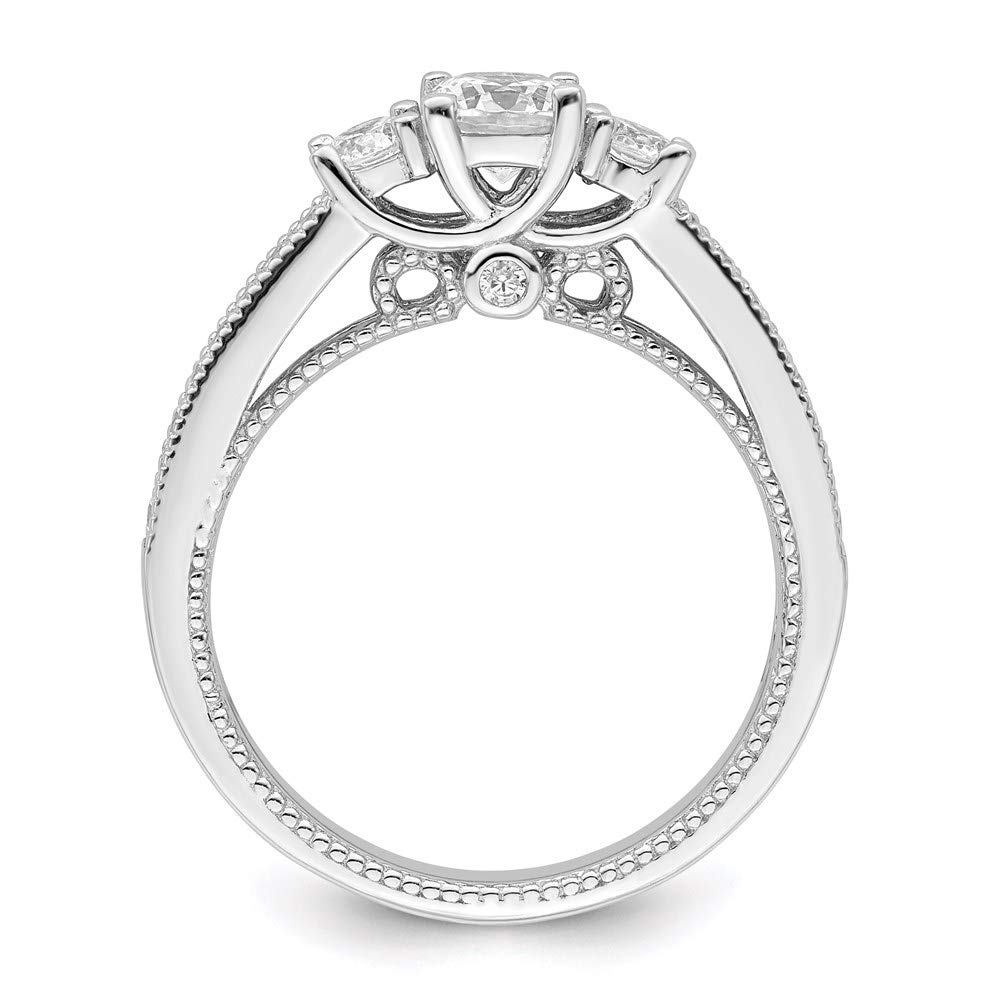 925 Sterling Silver & Cubic Zirconia Embers Ring - Elegant Women's Fine Jewelry Gift for Anniversary, Birthday & Valentine's Day | Perfect for Date Nights & Special Occasions