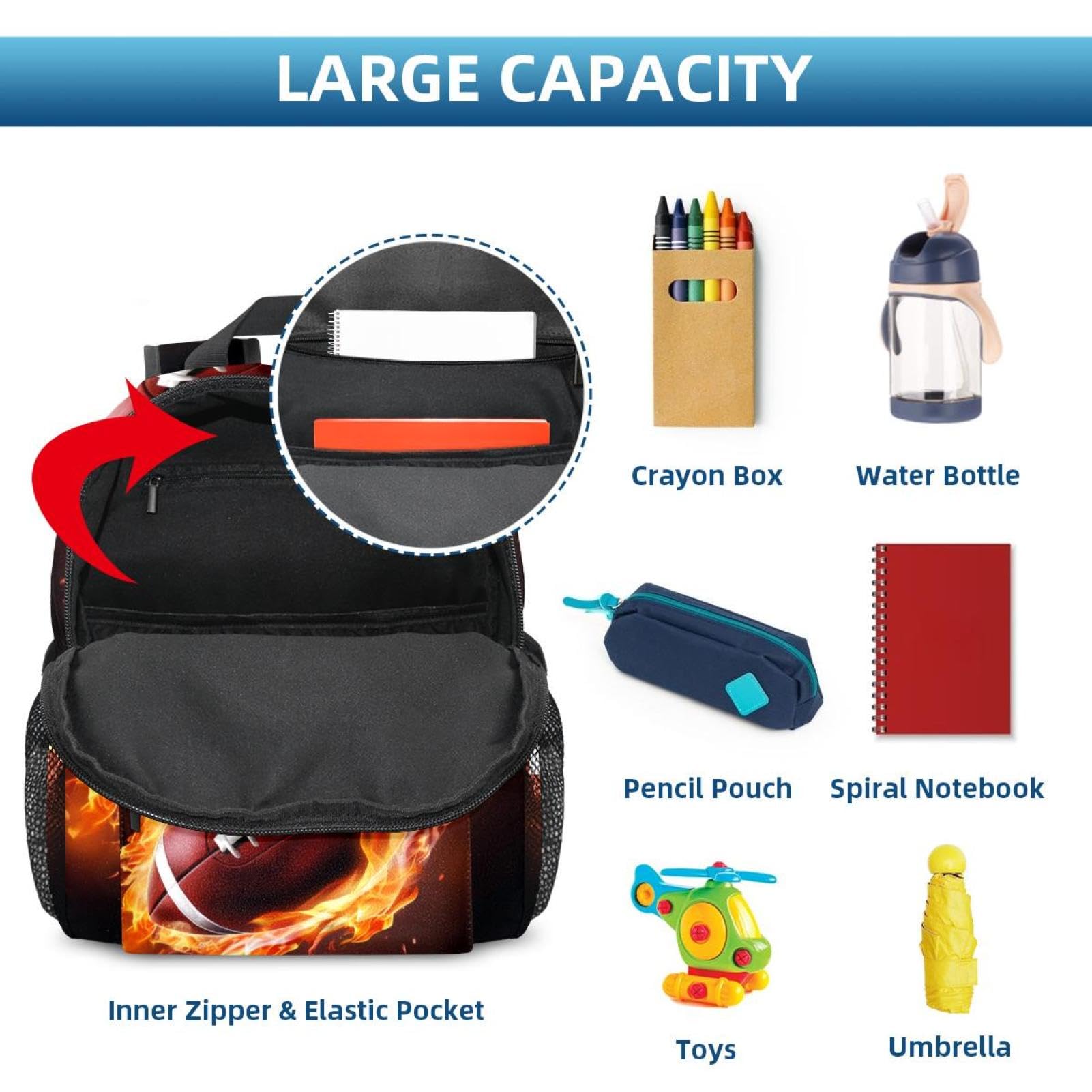 Lightweight Travel Backpack for Women & Men - Durable Waterproof Hiking Backpack with Laptop Compartment | Perfect for Camping, Gym, Work & Airplane Carry-On