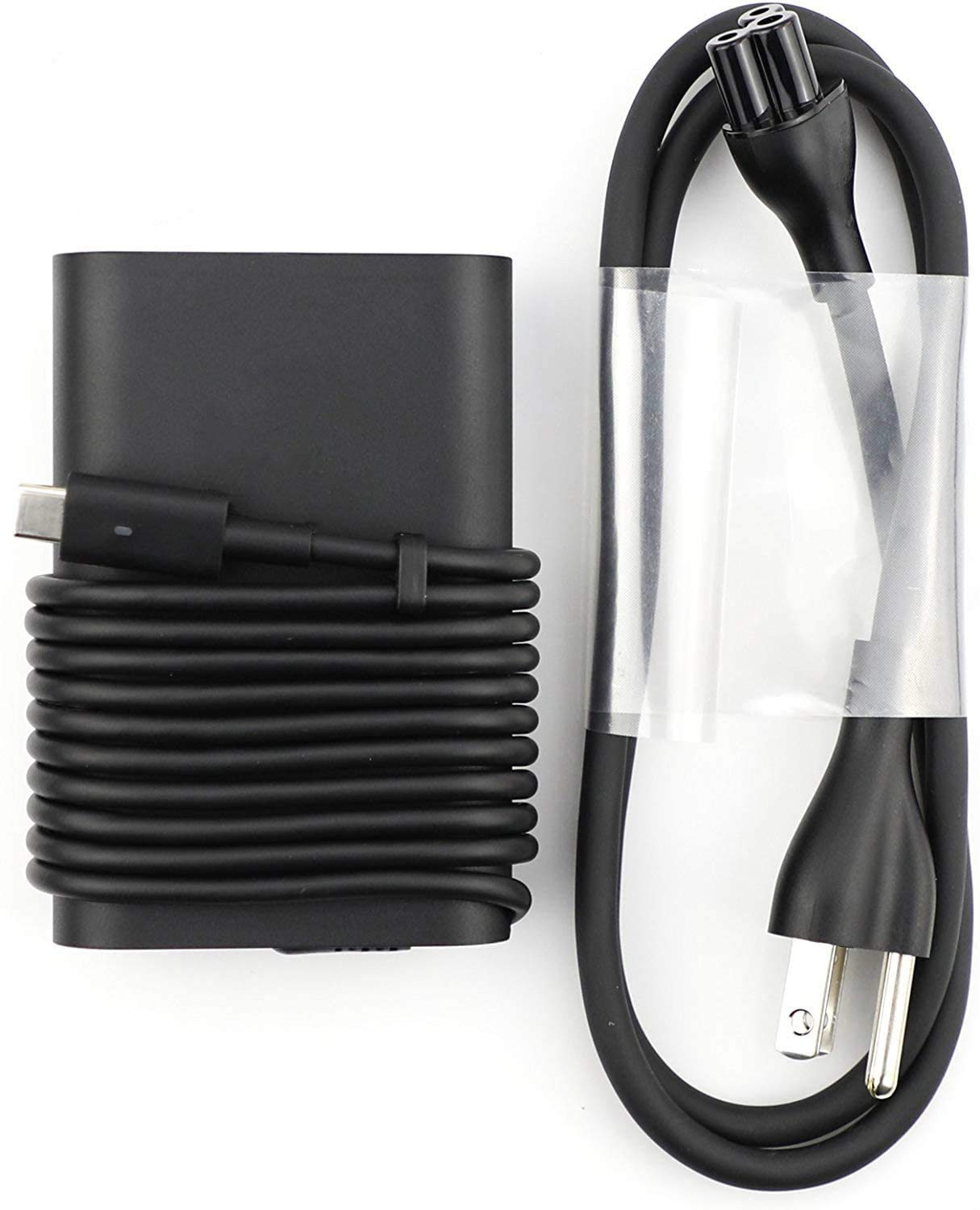 65W USB C Laptop Charger for Dell XPS 9360 9365 9370 9380 XPS 12 9250, Latitude 12 7275 5280 7280, Latitude 13 7370, Latitude 14 5480 7480 - Fast Charging Power Adapter with LA65NM170 02YKOF Cord - Perfect for Home, Office & Travel Use