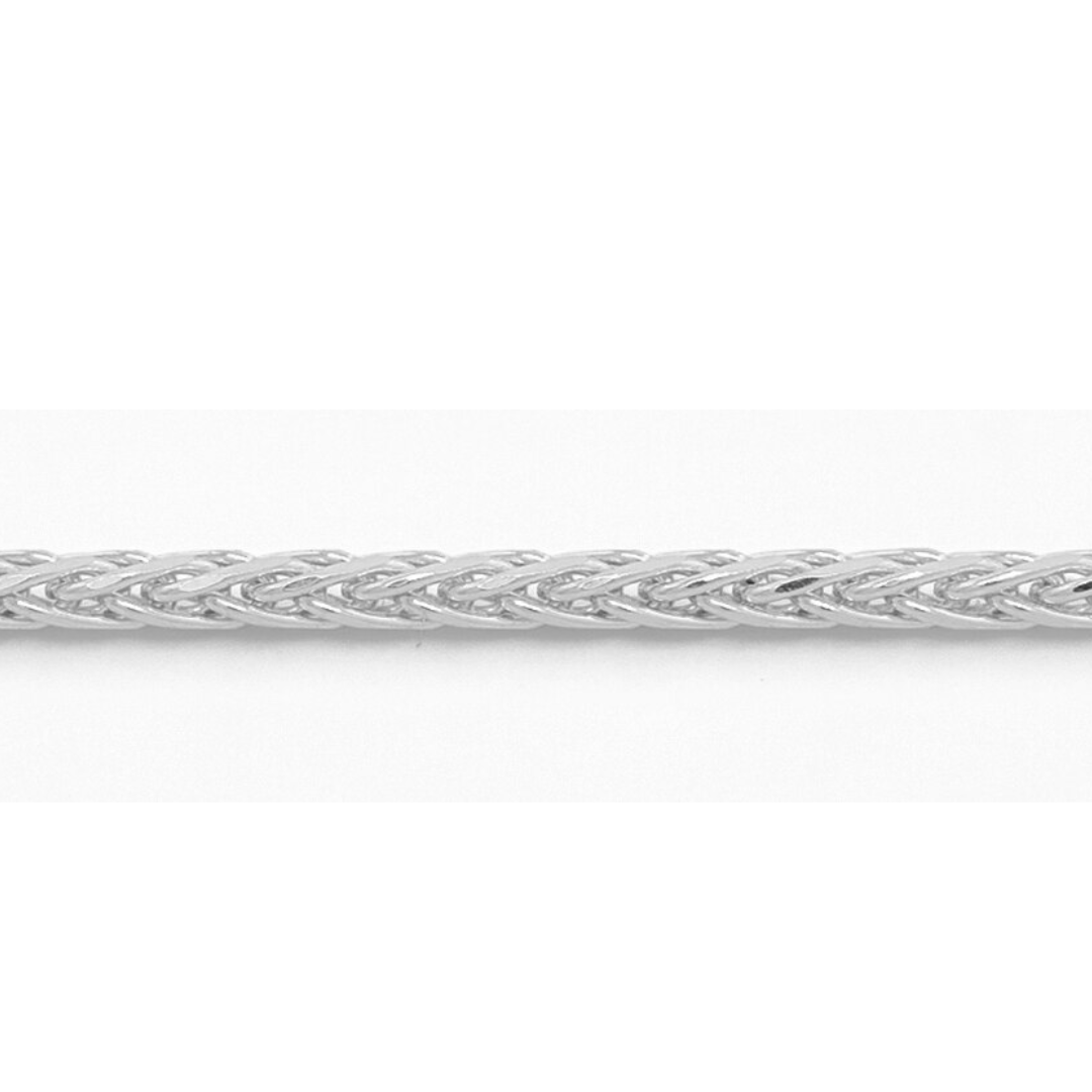 10K White Gold 22-Inch Wheat Chain for Women - Dainty Layered Necklace Jewelry Gift for Birthday, Anniversary & Everyday Wear