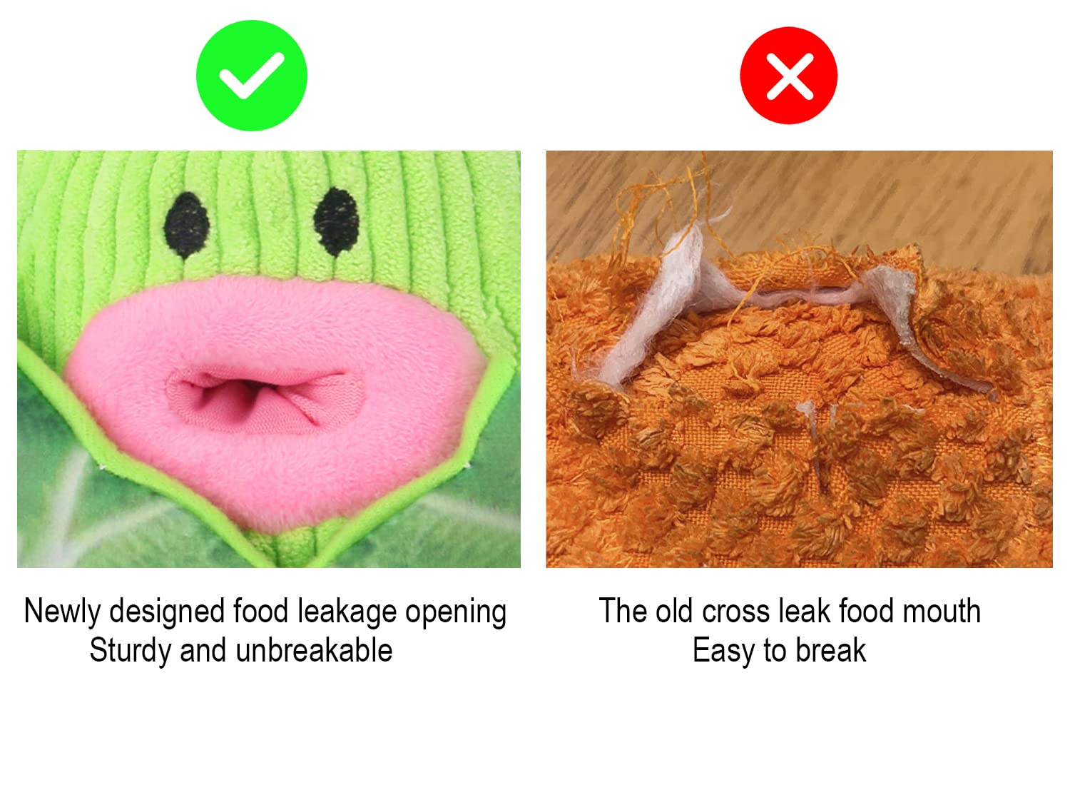 Interactive Dog Toys 2-in-1 Squeaky Chew Toys - Soft & Durable Fabric for Small & Medium Dogs - No-Stuffing Vegetable Design (Cabbage) - Perfect for Indoor Play, Training & Anxiety Relief