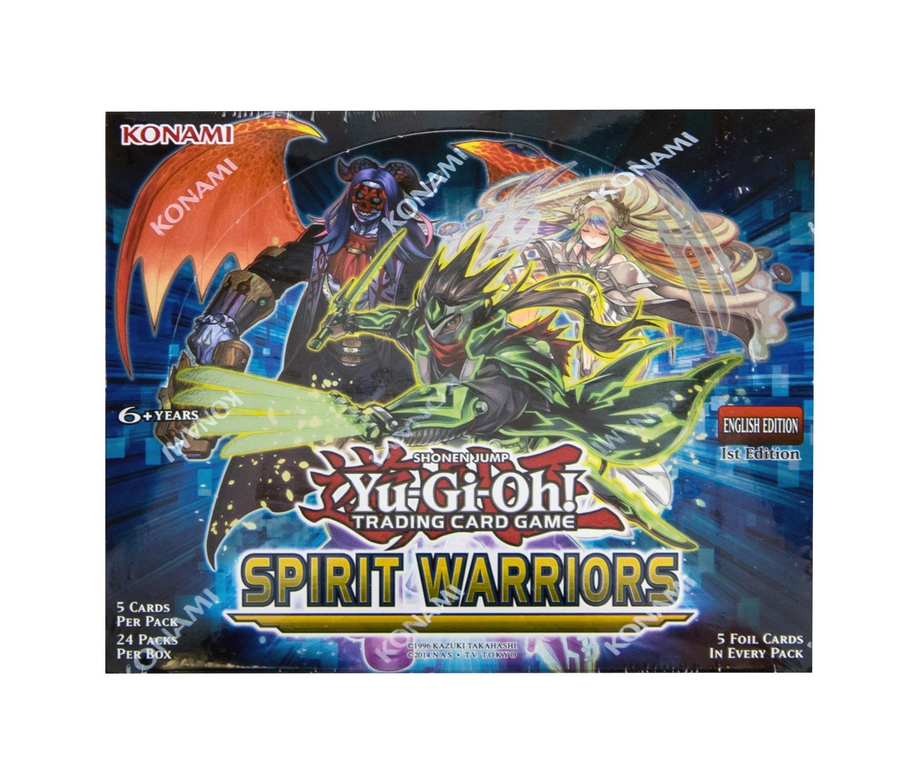 Yu-Gi-Oh! Spirit Warriors Booster Box by Konami - 24 Packs of Trading Cards for Collectors & Players - Perfect for Tournaments, Game Nights & Gifts