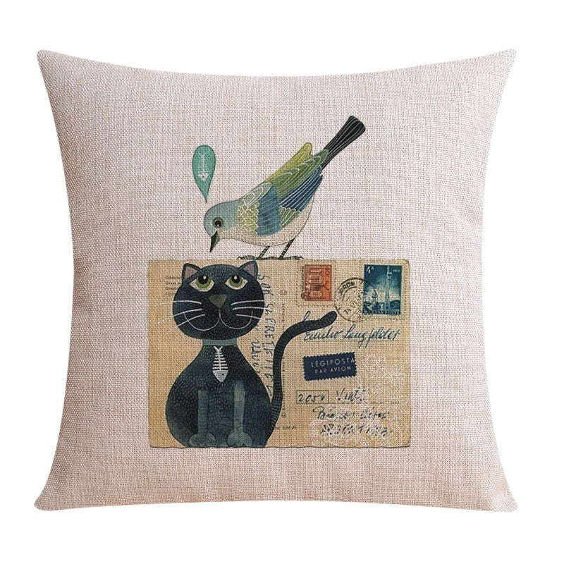 Large Decorative Pillow Covers for Sofa & Couch - Love Birds & Singing Birds Throw Pillows for Living Room & Children's Bedroom - Perfect for Home Decor & Cozy Comfort