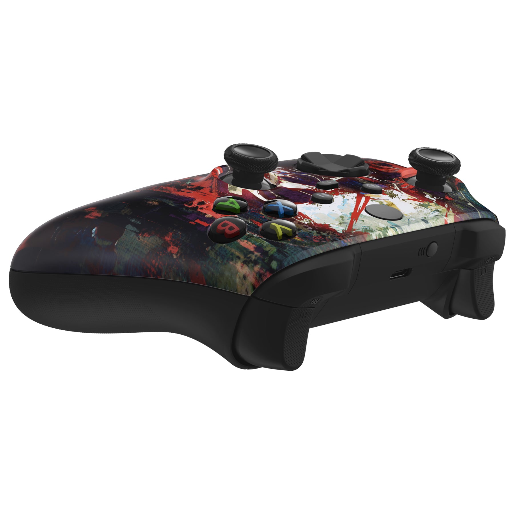 eXtremeRate Phantom Skull Faceplate Replacement for Xbox Series X/S Controller - Custom Shell Case Cover (Controller Not Included) - Perfect for Gaming, Streaming & Customization FX3T198