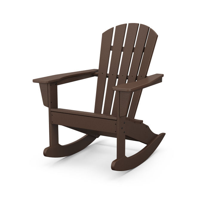 POLYWOOD Palm Coast Adirondack Rocking Chair - All-Weather Outdoor Rocking Chair for Patio, Garden & Poolside Relaxation