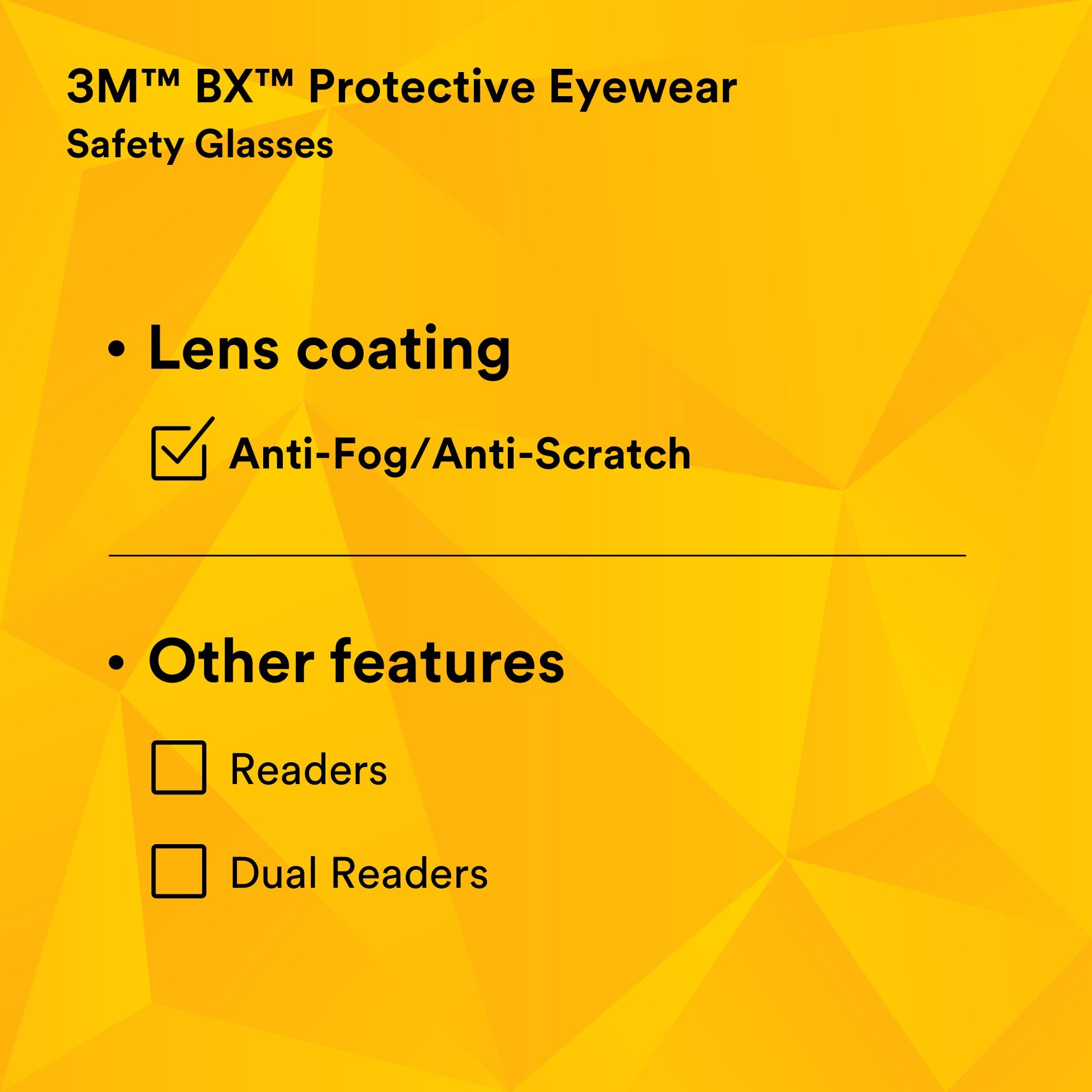 3M BX Protective Eyewear 11381 00000 20 - Grey Anti-Fog Safety Glasses with Silver/Black Frame - Ideal for Construction, Lab Work & Industrial Safety Use