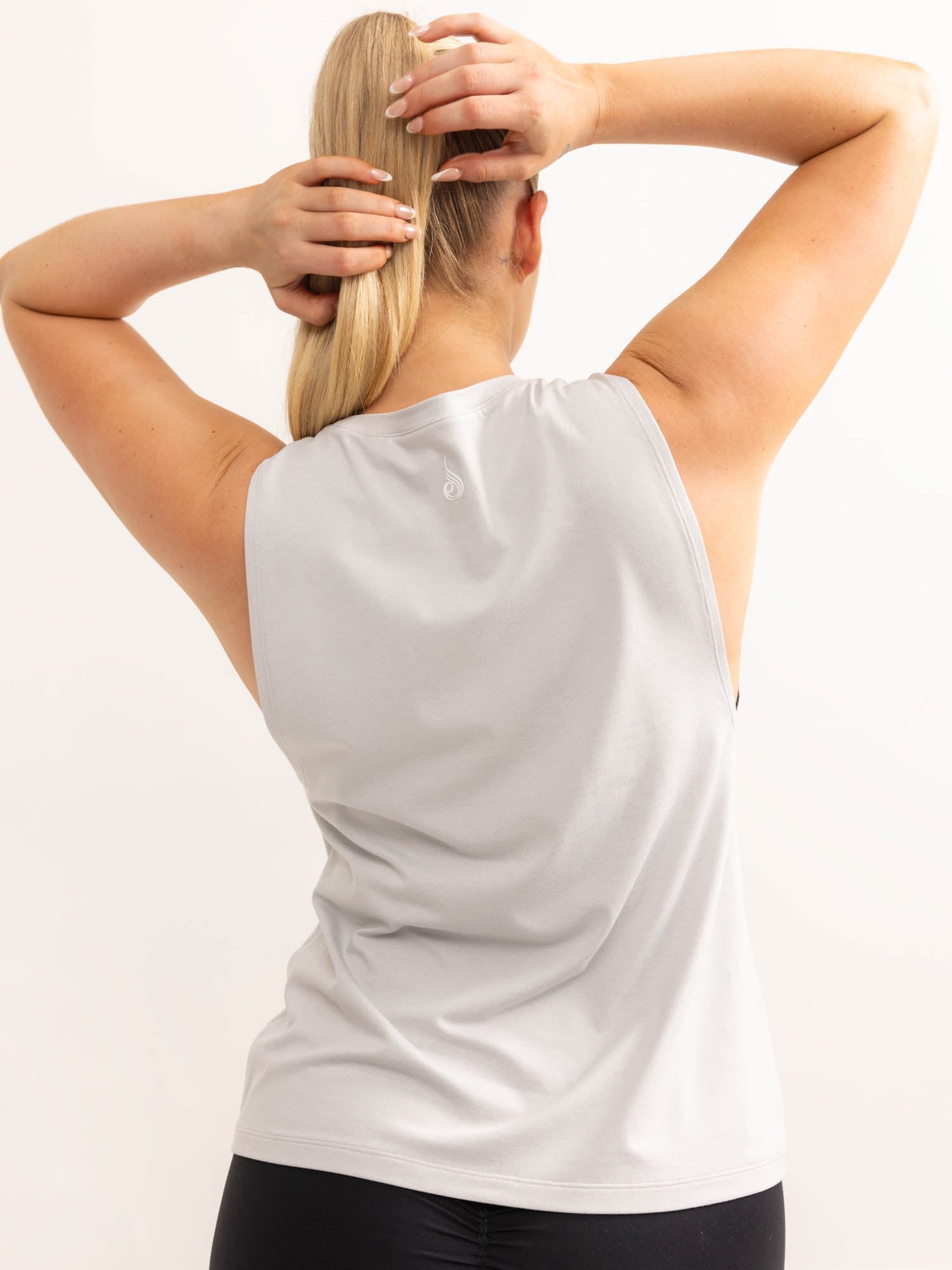 Soft Tech Loose Fit Tank Top - Grey Marl | Comfortable Casual Wear for Women | Perfect for Yoga, Gym & Everyday Outfits