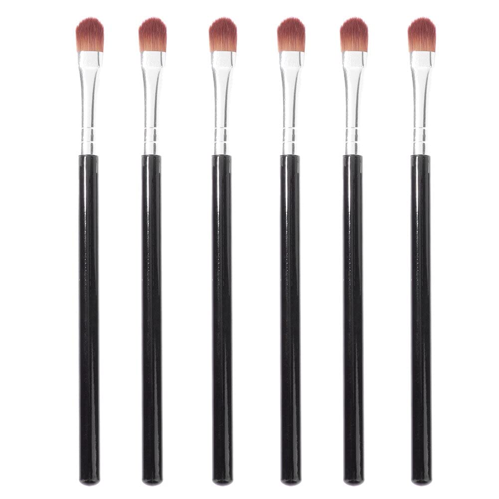 6Pcs Colorful Makeup Brush Set for Eyeshadow & Eyeliner - Beauty Tools