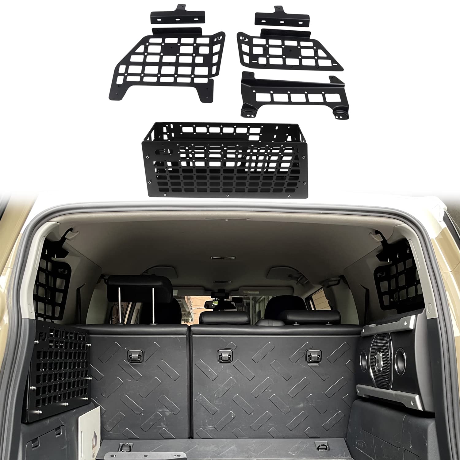 Toyota FJ Cruiser (XJ10) 2007-2014 Modular Storage Panel System - Black Trunk Shelf & Rear Cargo Organizer for Interior Luggage Storage | Perfect for Camping Gear, Road Trips & Outdoor Adventures