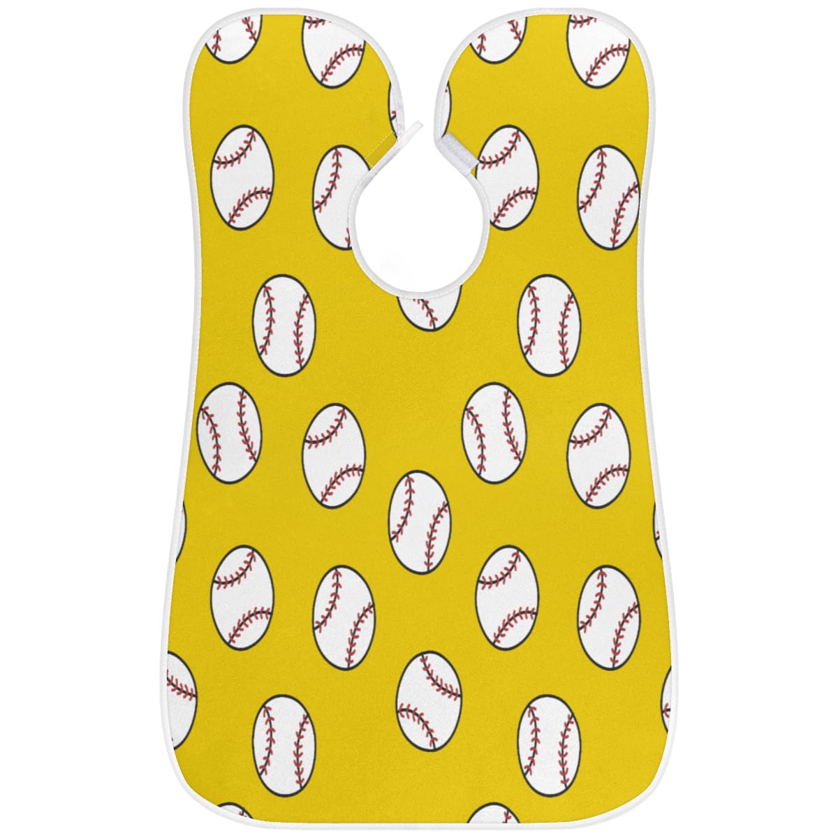 CFpolar Baseball Doodle Pattern Beard Bib - Non-Stick Shaving Apron with Suction Cups for Men | Hair Catcher & Grooming Cape | Perfect Gift for Husband, Dad | Ideal for Barbershops & Home Shaving