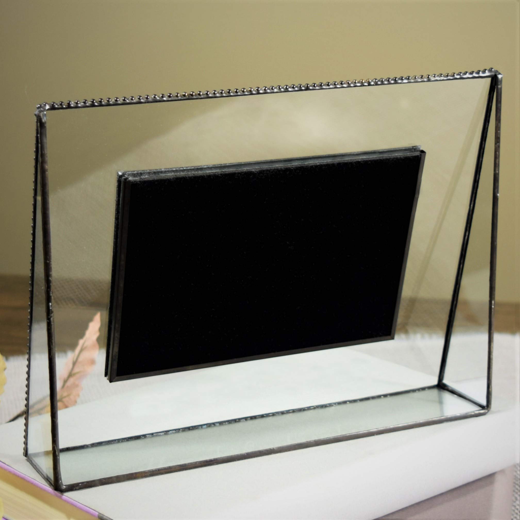 Personalized Dad Picture Frame - Engraved Glass Keepsake for Father's Day & Birthday Gifts - Perfect for Desk & Home Decor