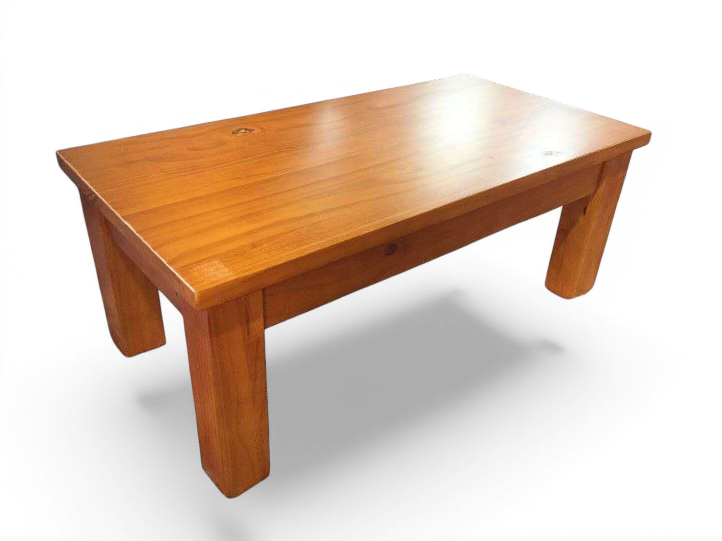 Modern Honey Finish Coffee Table - Stylish Living Room Centerpiece for Home Decor & Relaxation
