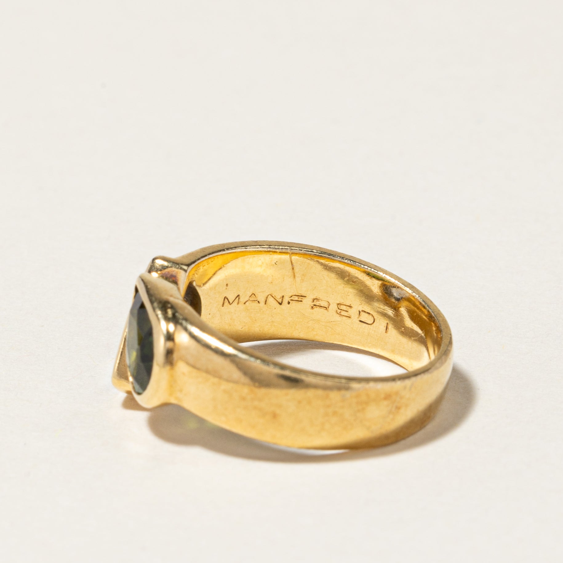18K Yellow Gold Sapphire & Tourmaline Toi et Moi Ring | 0.60ct Sapphire & 0.75ct Tourmaline | Size 4.25 | Elegant Promise Ring, Anniversary Gift for Her, Unique Bridal Jewelry