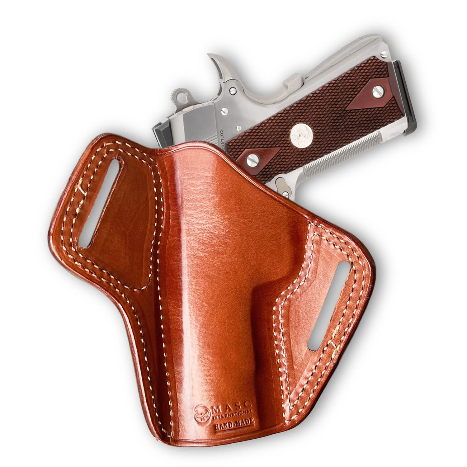 Premium Leather OWB Pancake Holster for Springfield 1911 EMP 4