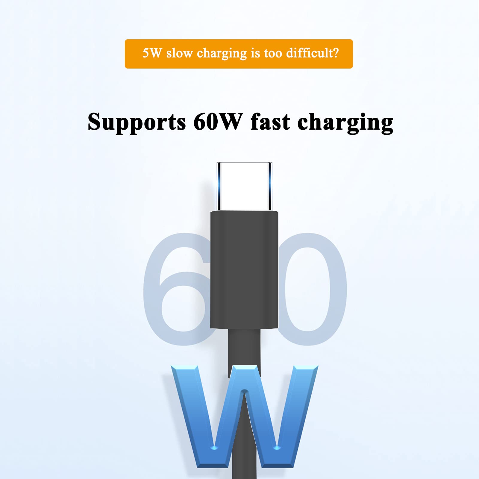 Adhiper 2m USB C to USB C Fast Charging Cable 3A High Speed Data Sync Cord for Laptops - Compatible with Lenovo ThinkPad, ThinkBook, IdeaPad, Yoga & Chromebook - Perfect for Office, Travel & Home Charging