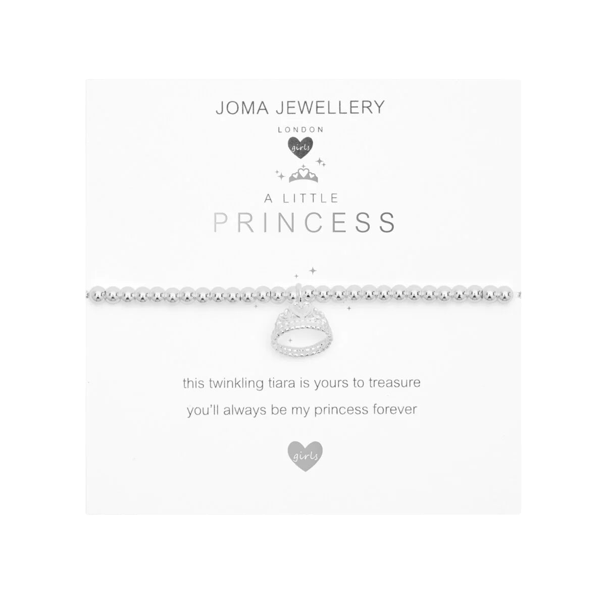 Joma Jewellery Children's A Little Princess Necklace - Elegant Kids Jewelry Gift for Birthdays, Christmas & Special Occasions | Perfect for Dress-Up, Parties & Everyday Wear