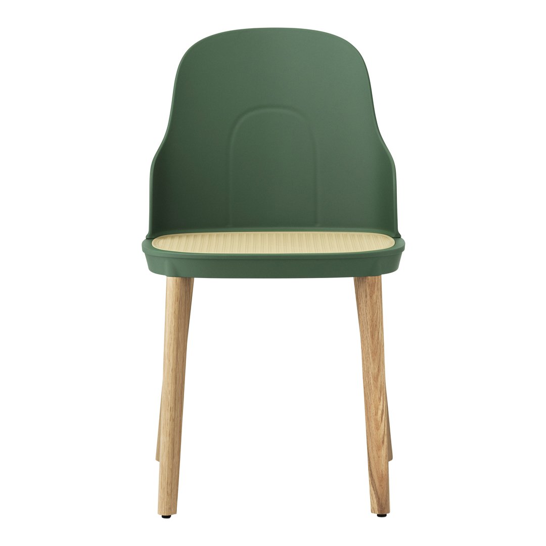 Allez Modern Dining Chair with Wicker Seat - Comfortable Rattan Accent Chair for Kitchen, Dining Room, or Patio