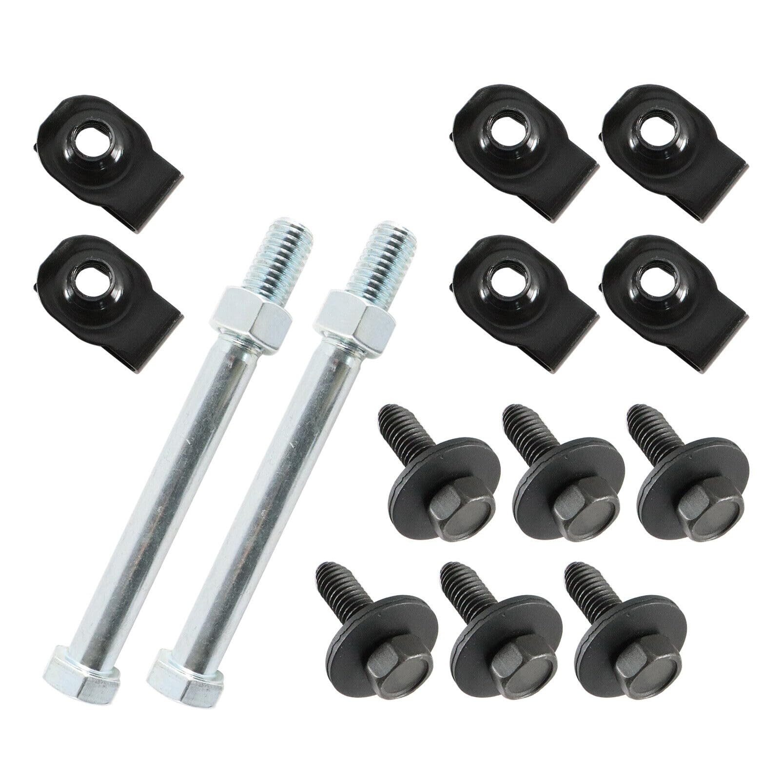 16PCS Front Leaf Spring Bracket Mounting Eye Bolts J-Clips for 1967-1981 Camaro, Firebird, Ventura, Oldsmobile, Omega, Buick Apollo | Heavy-Duty Suspension Upgrade for Classic Car Restoration