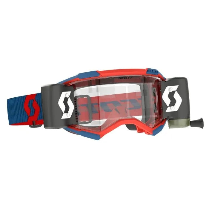 Dark Blue Neon Red