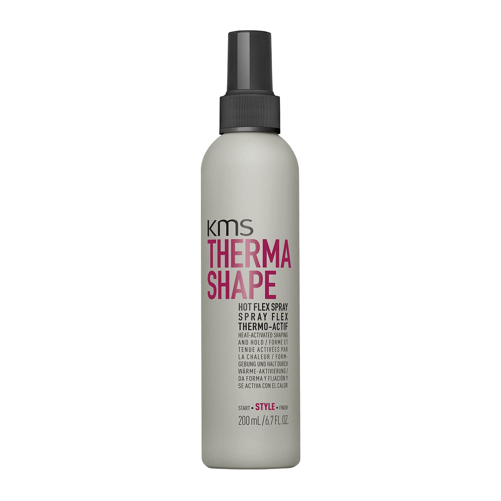 KMS THERMASHAPE Hot Flex Heat Styling Spray - 6.7 oz | Thermal Protection & Flexible Hold for All Hair Types | Perfect for Blowouts, Curling & Straightening