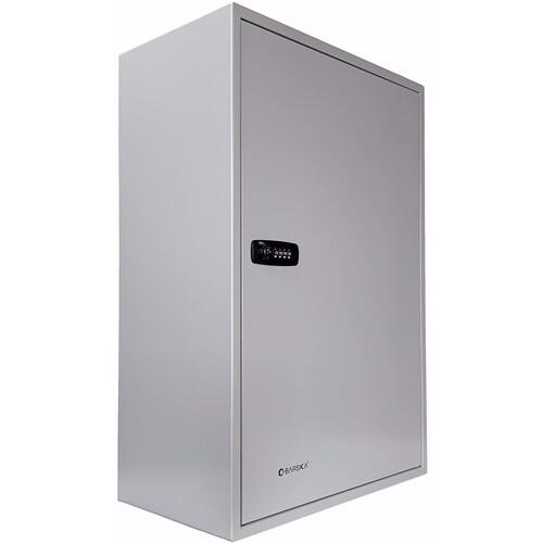 Barska CB13562 300 Position Adjustable Key Cabinet with Combination Lock - Secure Key Storage for Home, Office & Garage Organization (Gray)