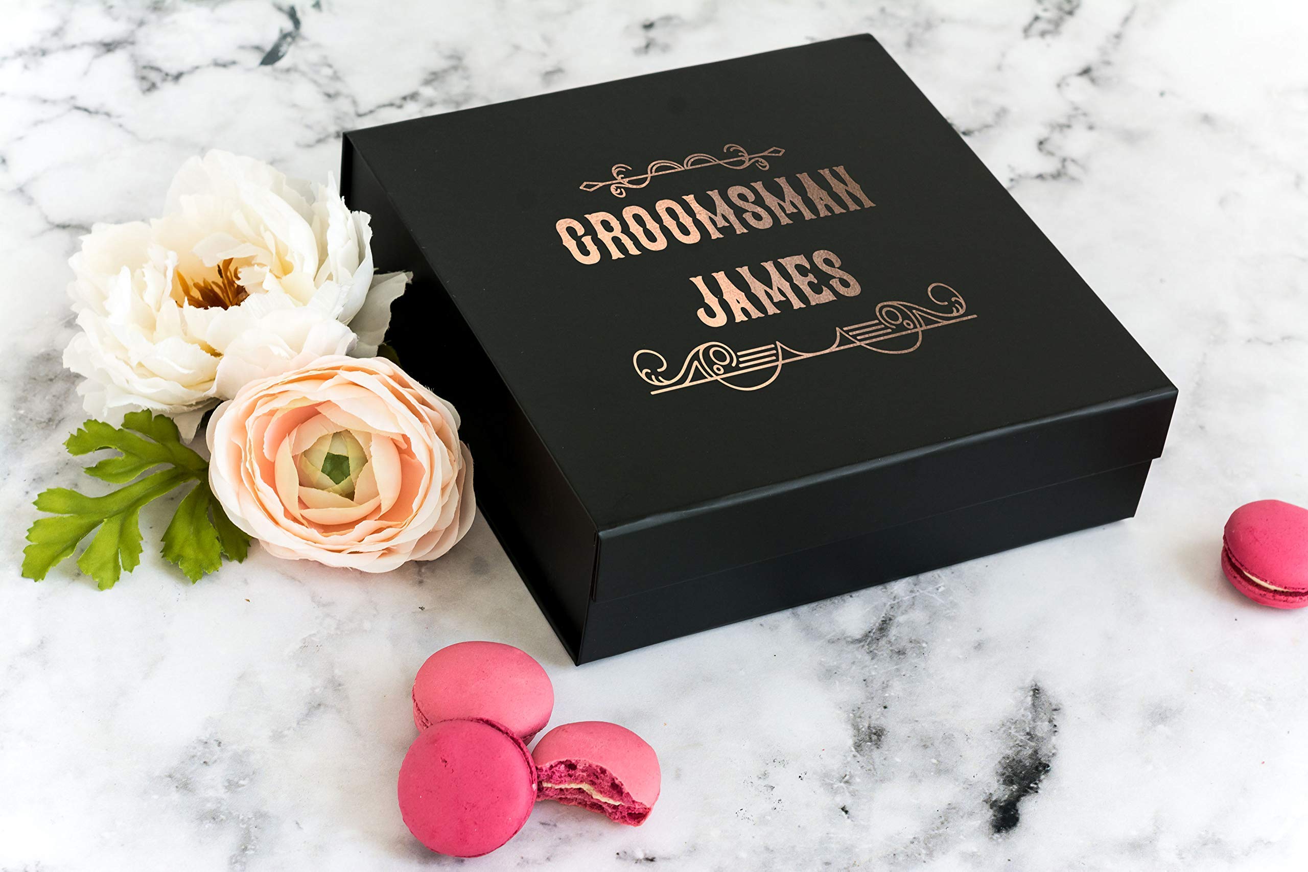 Personalized Pink Best Man Gift Box - Perfect for Groomsman Proposal