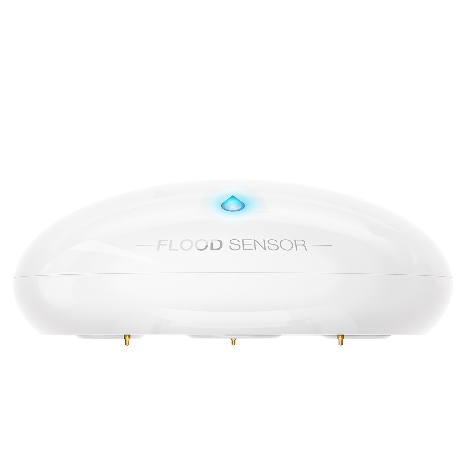 Fibaro Flood Sensor - Water Leak Detector with Bluetooth for Smart Home Security | Basement, Bathroom & Kitchen Protection