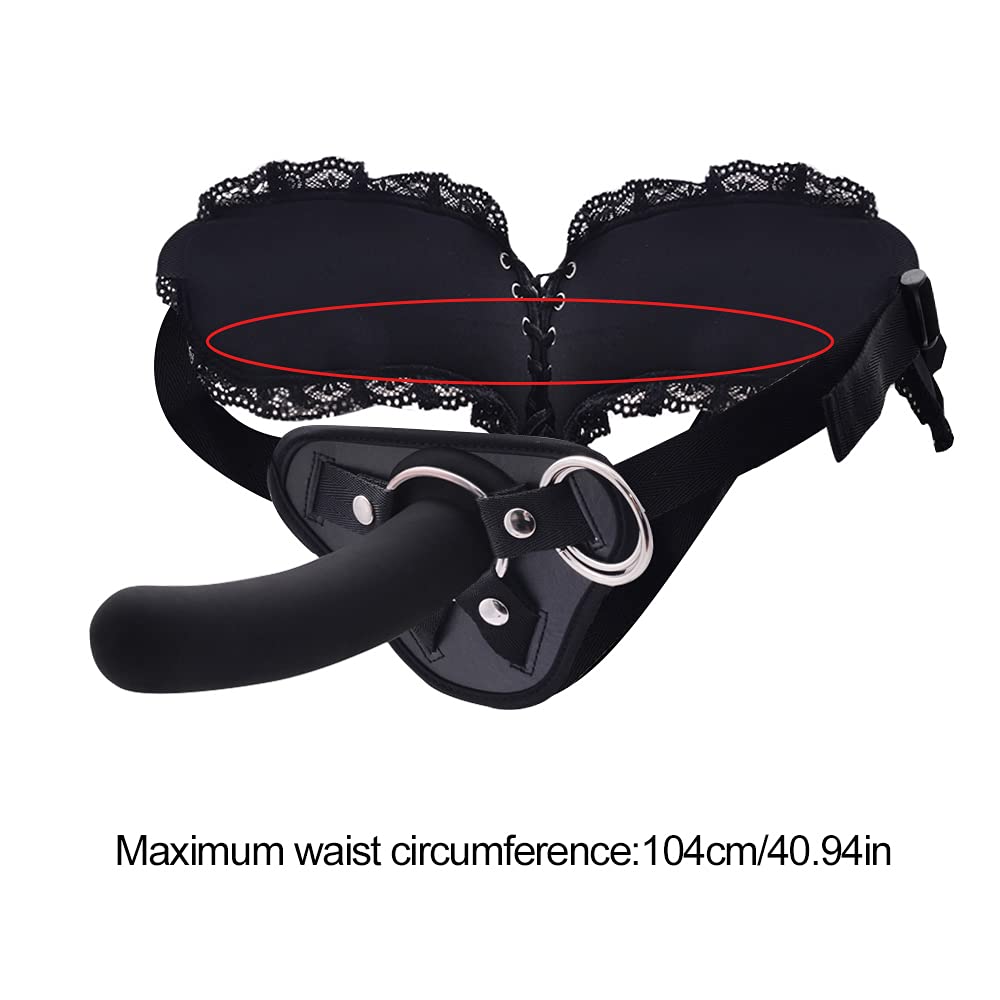Realistic Silicone Strap-On Dildo with Adjustable Harness - Lesbian & Couples Sex Toy for Women, Anal Play & Female Masturbation | Perfect for Role Play, BDSM & Intimate Bonding