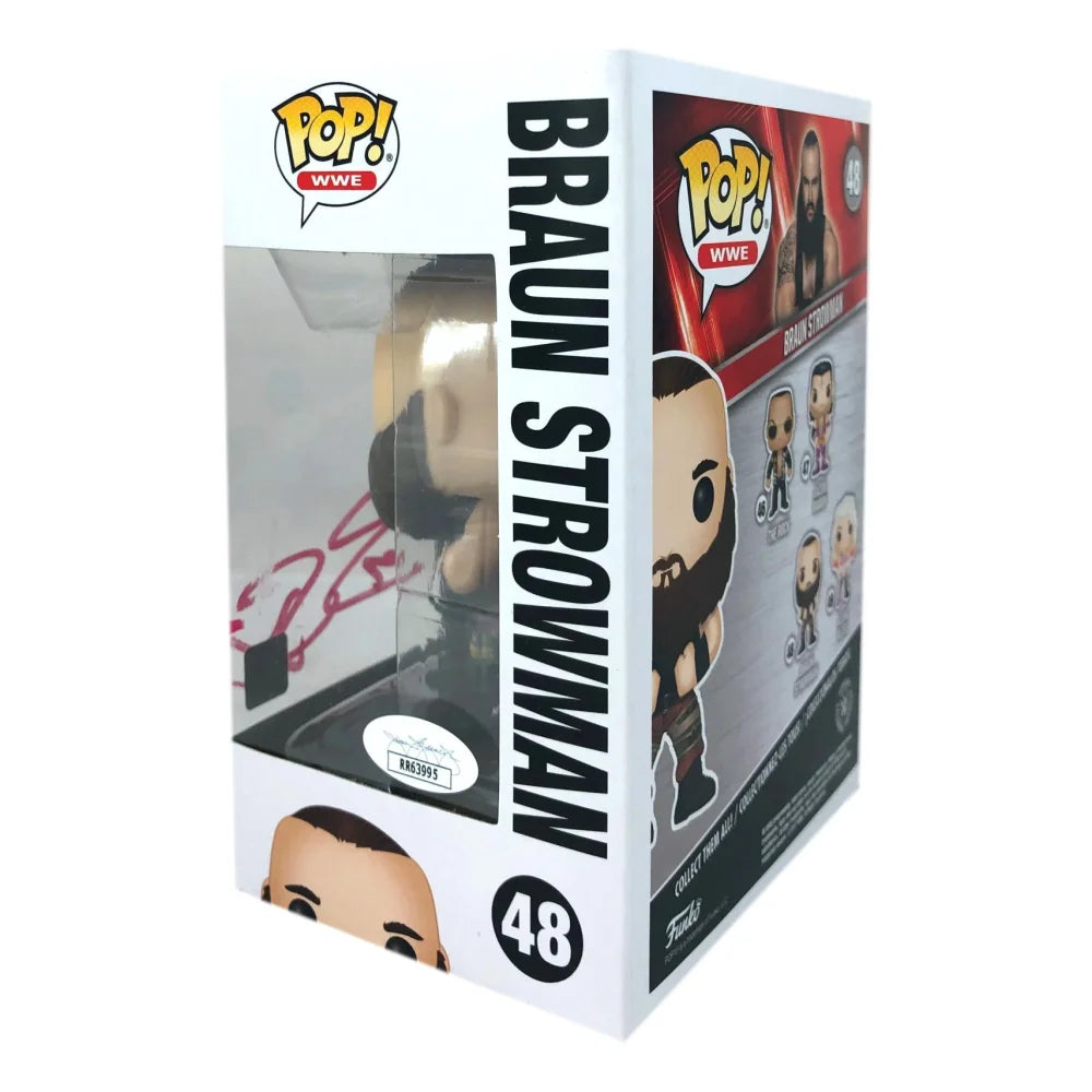 Braun Strowman Autographed Funko Pop #48 with JSA COA - WWE The Titan Adam Scherr Collectible Figure - Perfect for WWE Fans, Collectors & Home/Office Display
